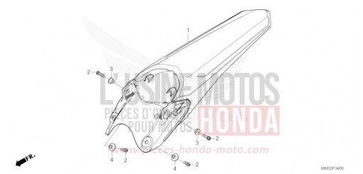 GARDE-BOUE ARRIERE CRF450RXN de 2022